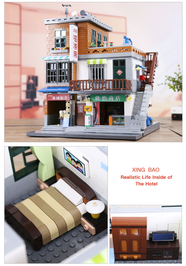 XingBao-01013-Genuine-Creative-MOC-City-Series-The-Urban-Village-Set-Building-Blocks-Bricks-Educational-legoing-Toys-Model-Gift-32831853380