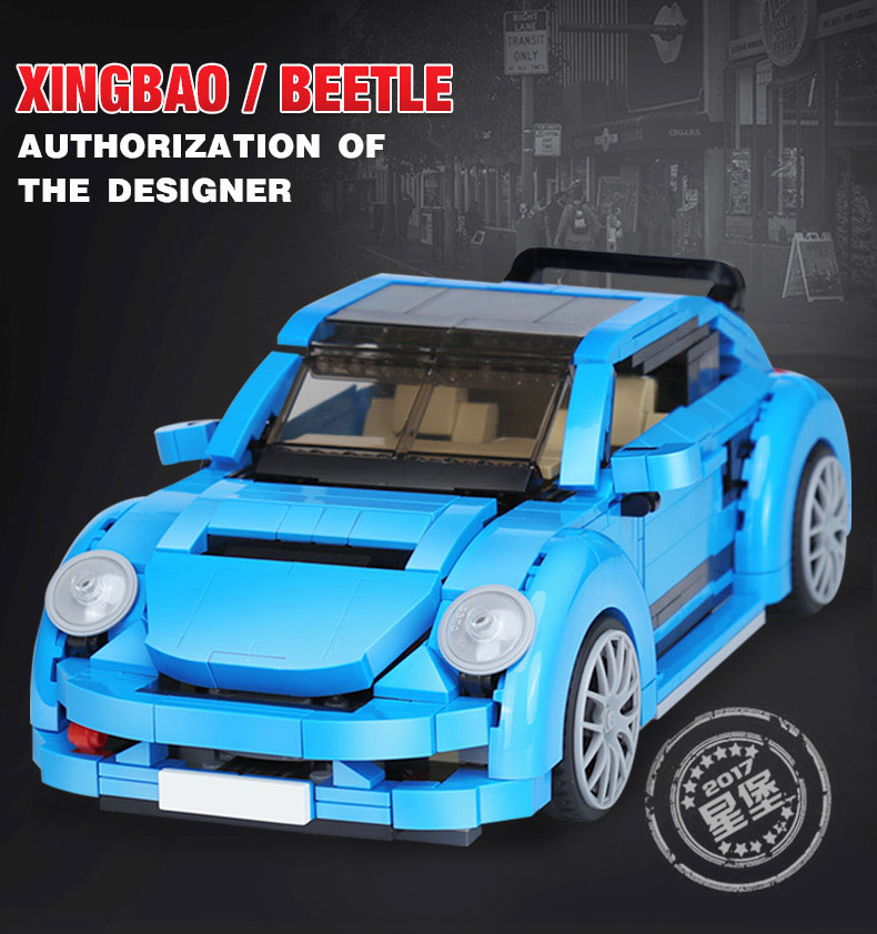 Xingbao-03015-944Pcs-New-Genuine-Creative-MOC-Technic-Series-The-Beetle-Car-Set-Children-Educational-Building-Blocks-Bricks-Toys-32818016904