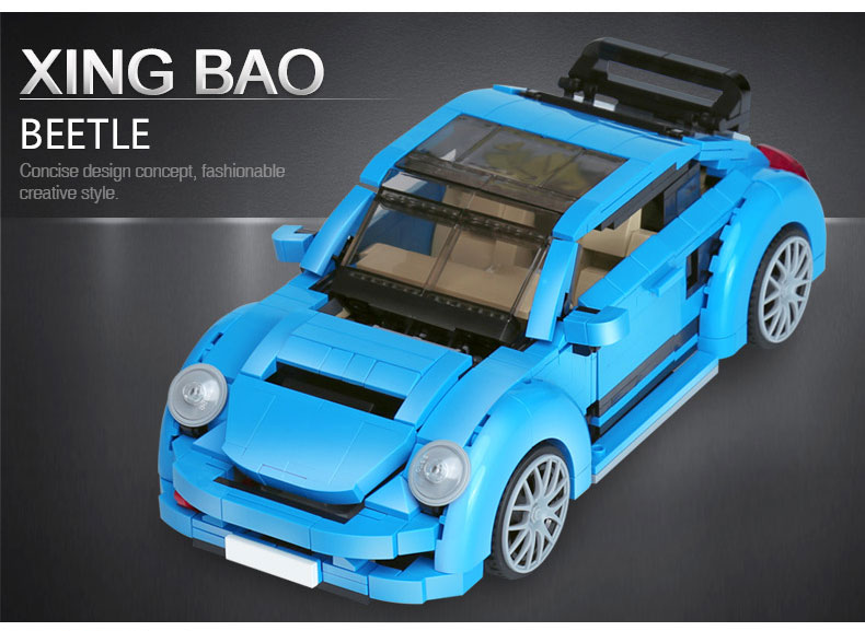 Xingbao-03015-944Pcs-New-Genuine-Creative-MOC-Technic-Series-The-Beetle-Car-Set-Children-Educational-Building-Blocks-Bricks-Toys-32818016904