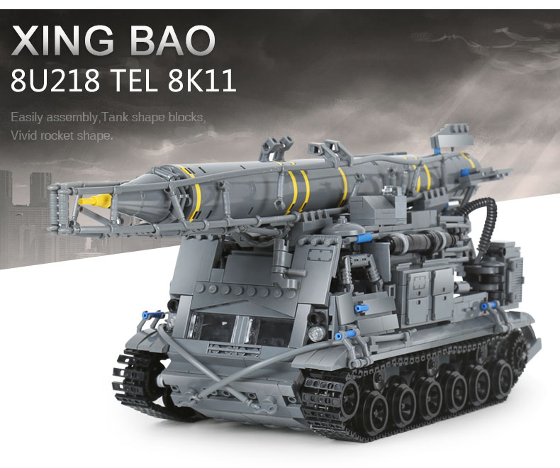 Xingbao-06005-Military-Tanks-Series-The-8U218-TEL-8K11-Set-legoing-Buildings-Blocks-Bricks-Soldier-World-Wars-Boys-Toys-Gifts-32832617563