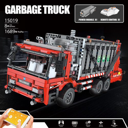 15019 MOULD KING THE MOTORIZED GARBAGE TRUCK  | SPORT CAR