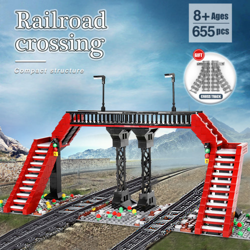 12008 MOULD KING World Railway Railroad Crossing| TRAIN