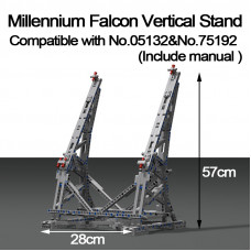 Millennium Falcon Vertikale Display Fur 05132 / 75192|MOC