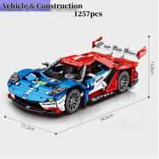 THE BLUE RED RACING CAR WITH REER WING 1:14 | SPORT CAR