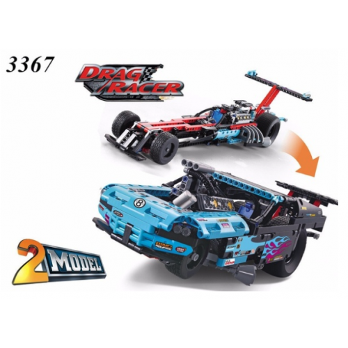 DECOOL 3367 RACING TRUCK CAR 2 IN 1 |TECH