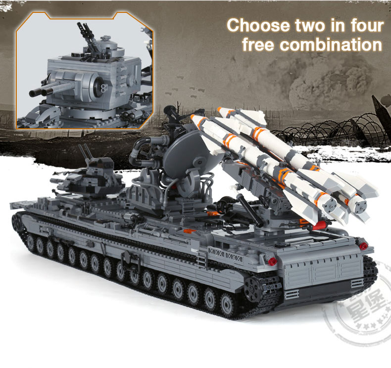 XingBao-06006-3663Pcs-Creative-MOC-Military-Series-The-KV-2-Tank-Set-children-Educational-Building-Blocks-Bricks-Toys-Model-Gif-32859448281